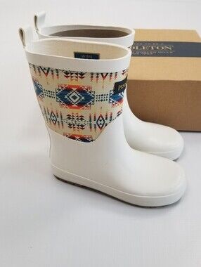 Pendleton Pilot Rock Mid Rain Boots Kids Size 11/12